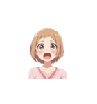 ビックリする女の子たちの表情（個別スタンプ：22）