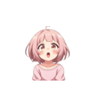 ビックリする女の子たちの表情（個別スタンプ：28）