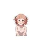 ビックリする女の子たちの表情（個別スタンプ：33）