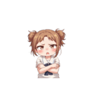 困惑している女の子たち（個別スタンプ：8）