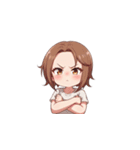 困惑している女の子たち（個別スタンプ：12）