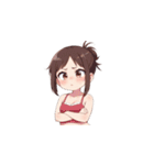 困惑している女の子たち（個別スタンプ：15）