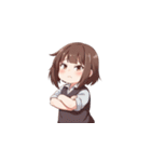 困惑している女の子たち（個別スタンプ：18）