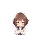 困惑している女の子たち（個別スタンプ：29）