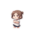 困惑している女の子たち（個別スタンプ：31）