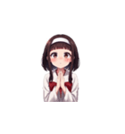 巫女たちが貴方のために祈りを捧げる（個別スタンプ：5）