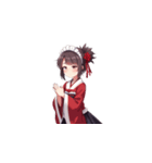 巫女たちが貴方のために祈りを捧げる（個別スタンプ：24）