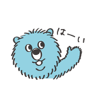 青いクマとおしゃべり（個別スタンプ：11）