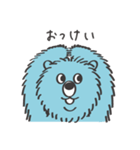 青いクマとおしゃべり（個別スタンプ：12）