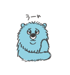 青いクマとおしゃべり（個別スタンプ：17）