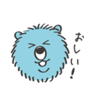 青いクマとおしゃべり（個別スタンプ：20）
