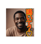 マジで‼︎キモい一言いう♡ゲイの黒人男性（個別スタンプ：23）