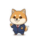 ビジネス柴犬シュウイチ第3弾スタンプ（個別スタンプ：25）