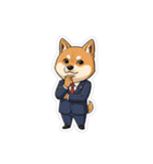 ビジネス柴犬シュウイチ第3弾スタンプ（個別スタンプ：32）