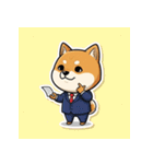 ビジネス柴犬シュウイチ第3弾スタンプ（個別スタンプ：37）