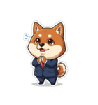 ビジネス柴犬シュウイチ第2弾スタンプ（個別スタンプ：12）