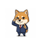 ビジネス柴犬シュウイチ第2弾スタンプ（個別スタンプ：14）