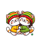レゲエ好きドレッド猫ジャマイカラスタマン（個別スタンプ：12）