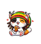 レゲエ好きドレッド猫ジャマイカラスタマン（個別スタンプ：29）