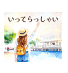やさしい水彩 × 上品敬語スタンプ（個別スタンプ：13）