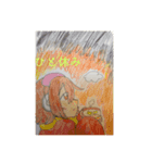 ピカピカさんの落描き。（個別スタンプ：1）