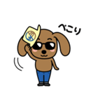 毎日使える♪ダックスおっさん（個別スタンプ：5）