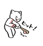 野球ねこ応援団・赤チームVer. その2（個別スタンプ：2）