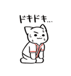野球ねこ応援団・赤チームVer. その2（個別スタンプ：21）