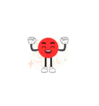 熱狂的な小さな赤い男（個別スタンプ：8）