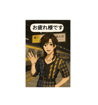 イケメンと駅のコラボ（個別スタンプ：3）