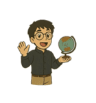 サム博士の世界旅行 - 修正版（個別スタンプ：6）
