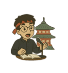 サム博士の世界旅行 - 修正版（個別スタンプ：9）
