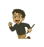 サム博士の世界旅行 - 修正版（個別スタンプ：13）