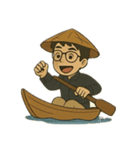 サム博士の世界旅行 - 修正版（個別スタンプ：14）