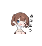 ツインテールのまゆちゃん#1（個別スタンプ：3）