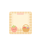 かわいいフルーツメモスタンプ（個別スタンプ：2）