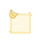 かわいいフルーツメモスタンプ（個別スタンプ：3）