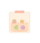 かわいいフルーツメモスタンプ（個別スタンプ：5）