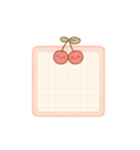 かわいいフルーツメモスタンプ（個別スタンプ：7）
