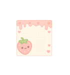 かわいいフルーツメモスタンプ（個別スタンプ：14）