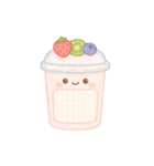 かわいいフルーツメモスタンプ（個別スタンプ：23）
