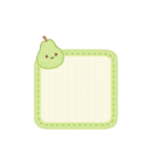 かわいいフルーツメモスタンプ（個別スタンプ：26）