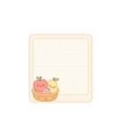 かわいいフルーツメモスタンプ（個別スタンプ：29）