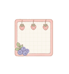 かわいいフルーツメモスタンプ（個別スタンプ：30）