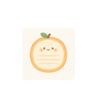 かわいいフルーツメモスタンプ（個別スタンプ：32）