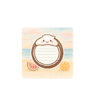かわいいフルーツメモスタンプ（個別スタンプ：33）