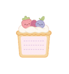 かわいいフルーツメモスタンプ（個別スタンプ：35）