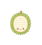 かわいいフルーツメモスタンプ（個別スタンプ：39）