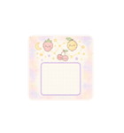 かわいいフルーツメモスタンプ（個別スタンプ：40）