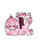【夏】なんだかゆるいウーパールーパー（個別スタンプ：5）